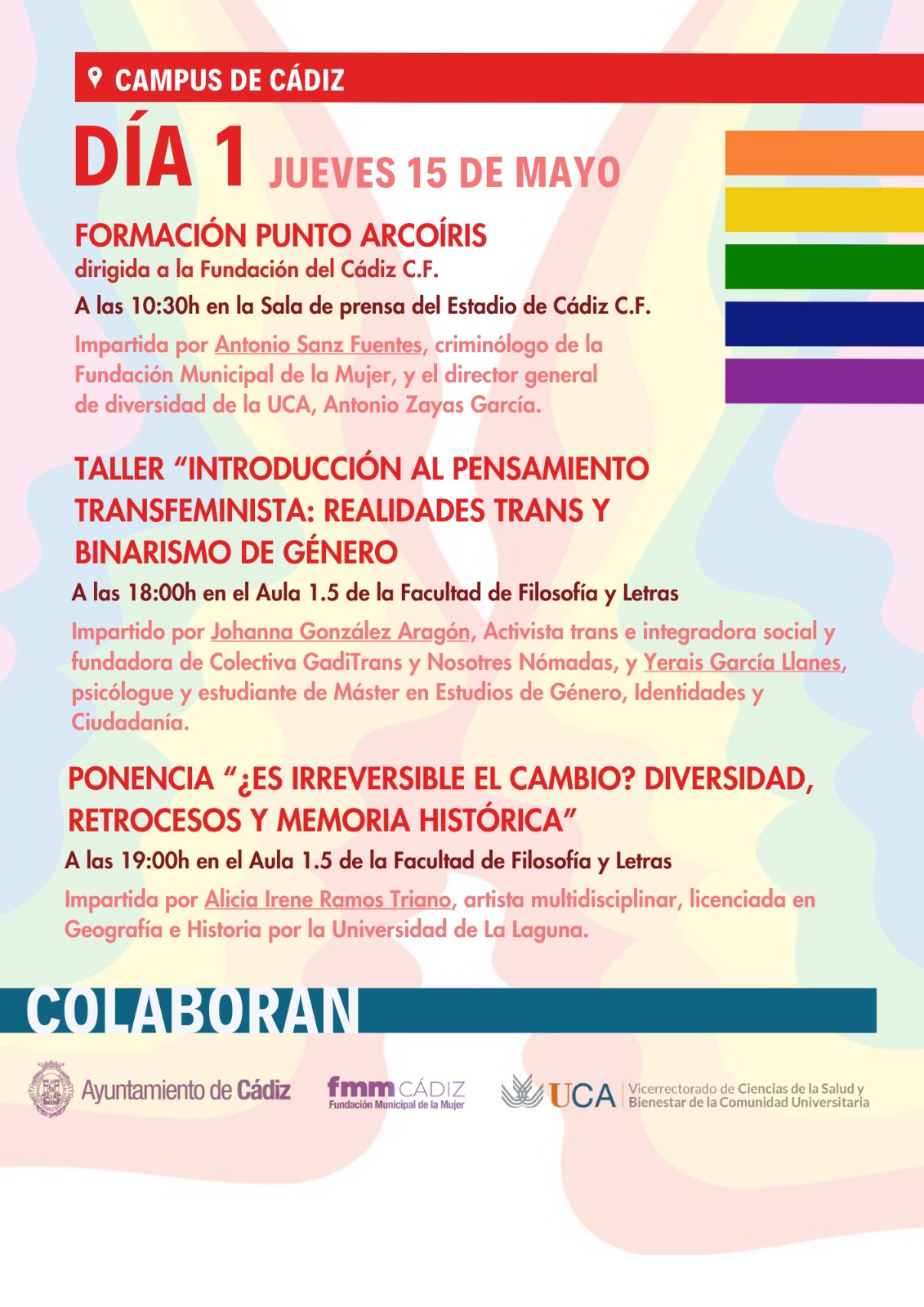 II Jornada del Orgullo LGTBIQ+ UCA