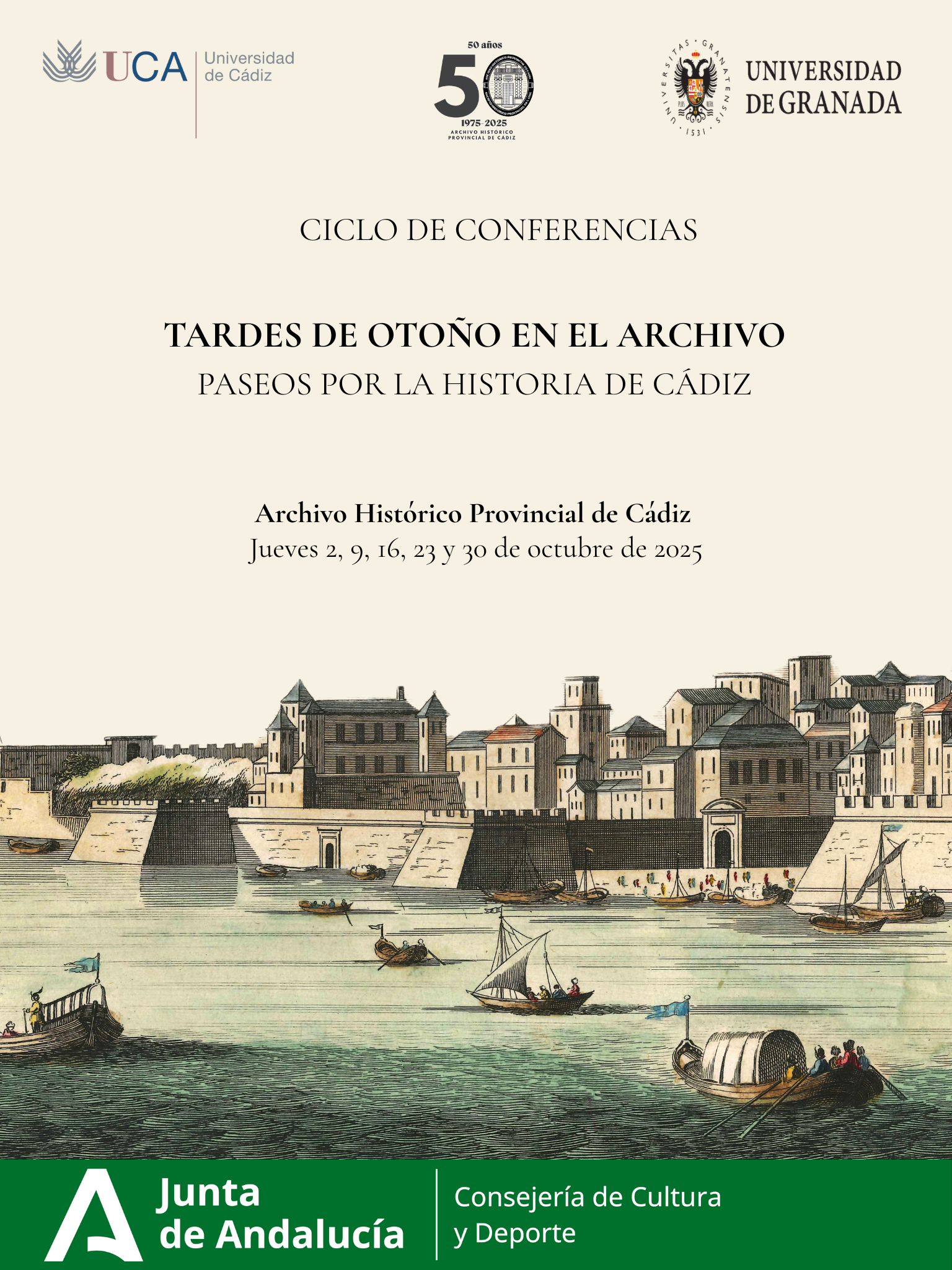 Tardes de Otoño en el Archivo: Paseos por la Historia de Cádiz