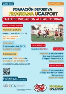 Formación Deportiva. Programa UCASPORT. Taller de iniciación Flag Football