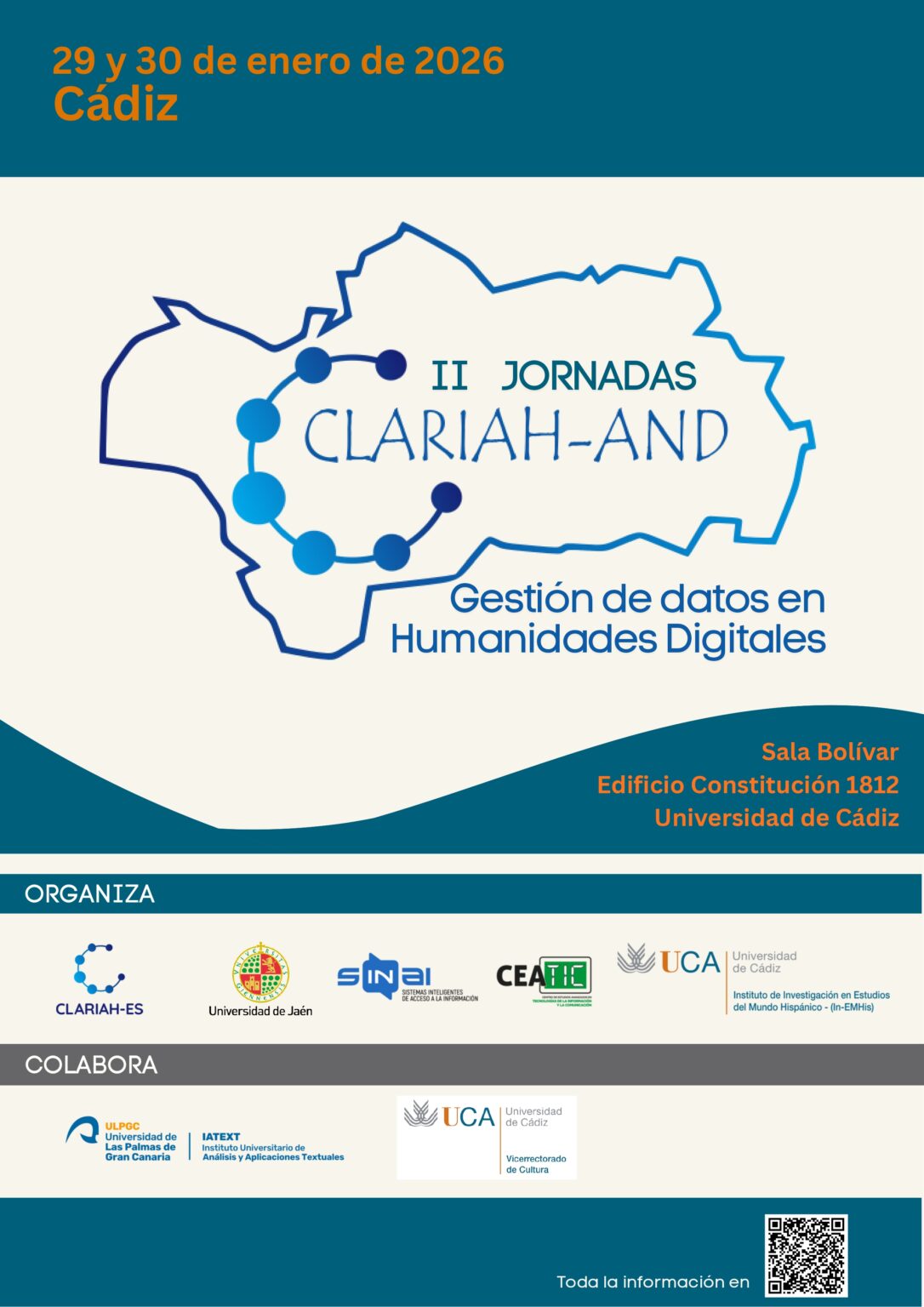 II Jornadas CLARIAH-AND “Datos en las Humanidades digitales”