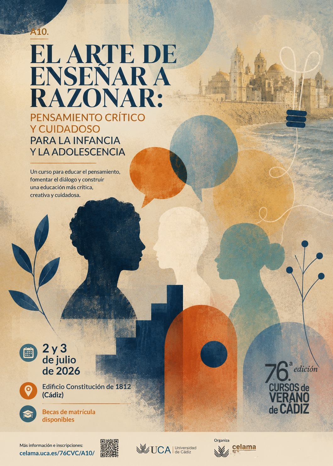 Curso de verano: “El arte de enseñar a razonar: pensamiento crítico y cuidadoso para la infancia y la adolescencia”