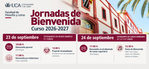 Jornadas de bienvenida 2026-2027