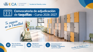 Convocatoria de adjudicación de taquillas. Curso 2026-2027